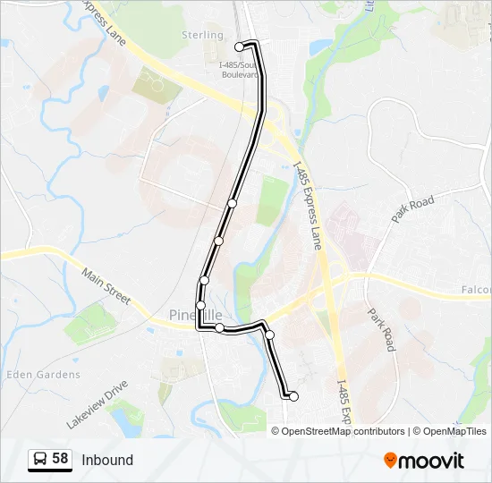 58 Bus Line Map