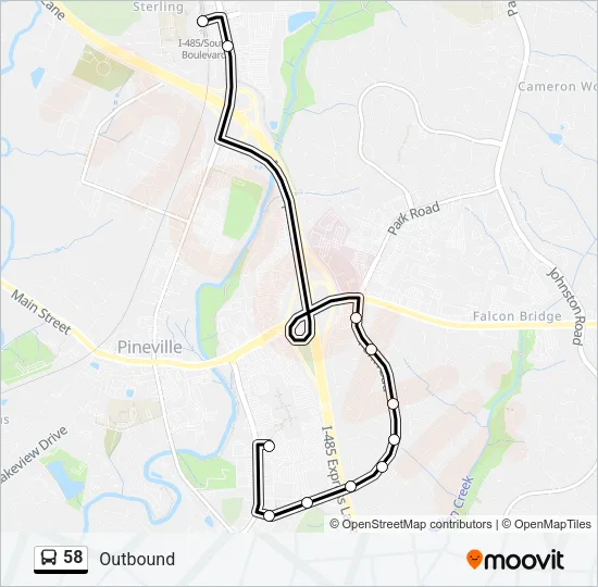 58 Bus Line Map