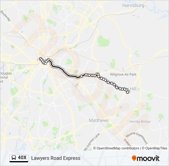 40X bus Line Map