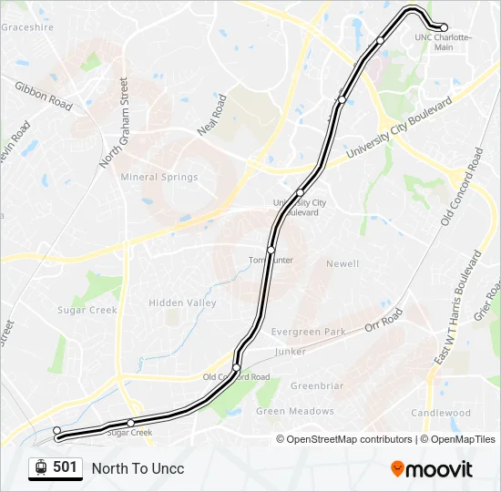 501 Light Rail Line Map