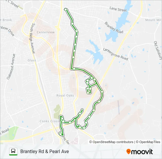 GREEN ROUTE Bus Line Map