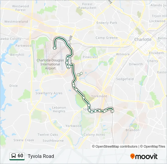 60 Bus Line Map