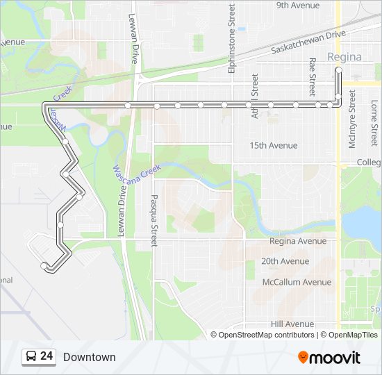 24 bus Line Map