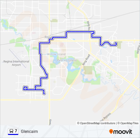 Plan de la ligne 7 de bus