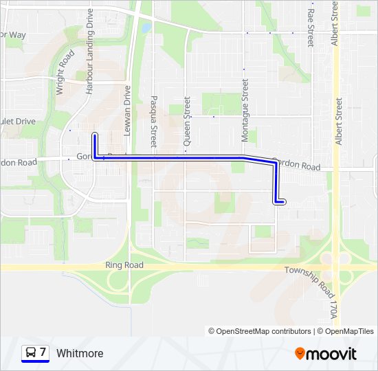 Plan de la ligne 7 de bus