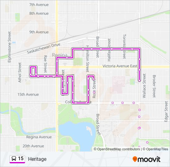 15 bus Line Map