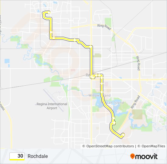 30 bus Line Map