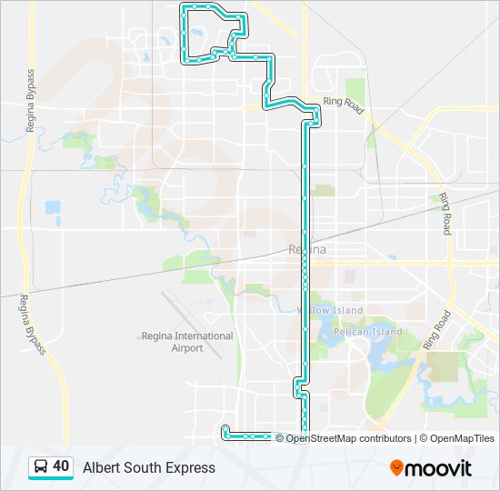 Plan de la ligne 40 de bus