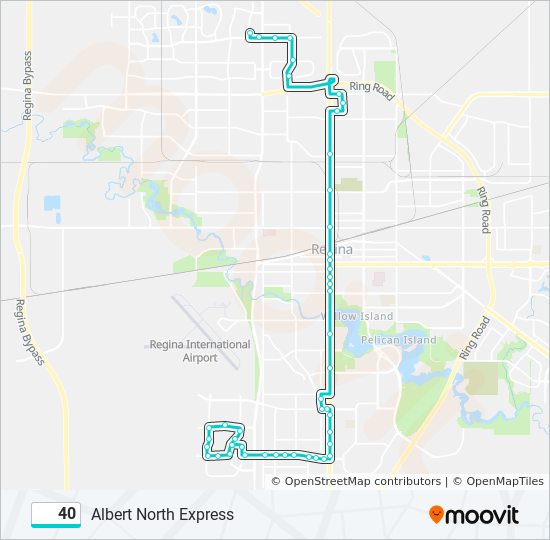 Plan de la ligne 40 de bus