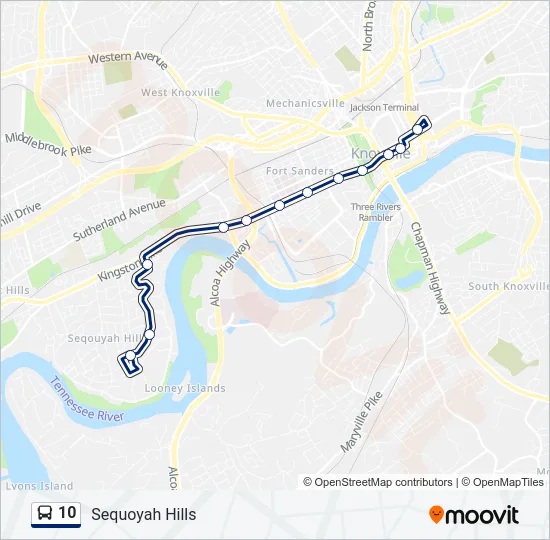 10 Bus Line Map