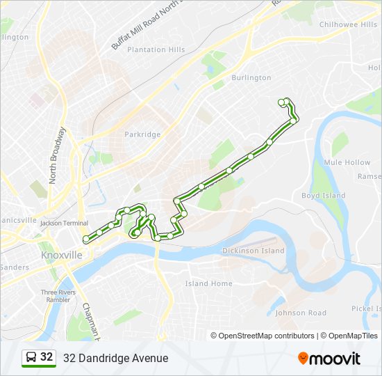 Mapa de 32 de autobús