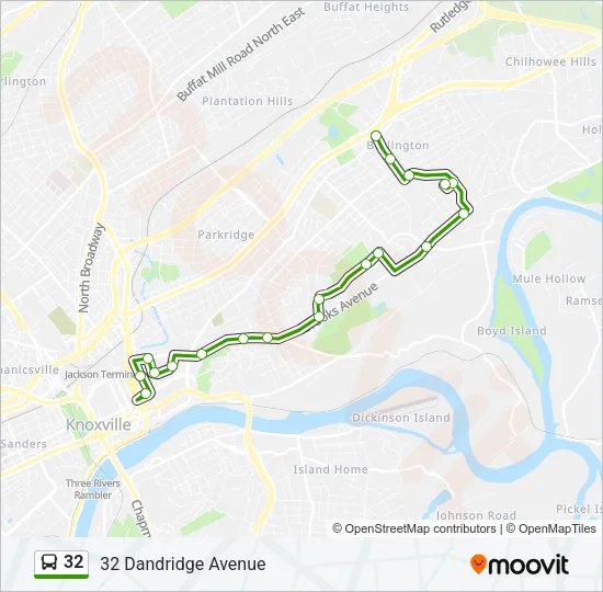 32 Bus Line Map