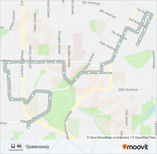 46 Route: Schedules, Stops & Maps - Queensway - To Downtown (Updated)