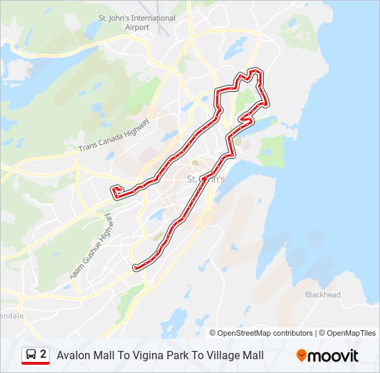 2 bus Line Map