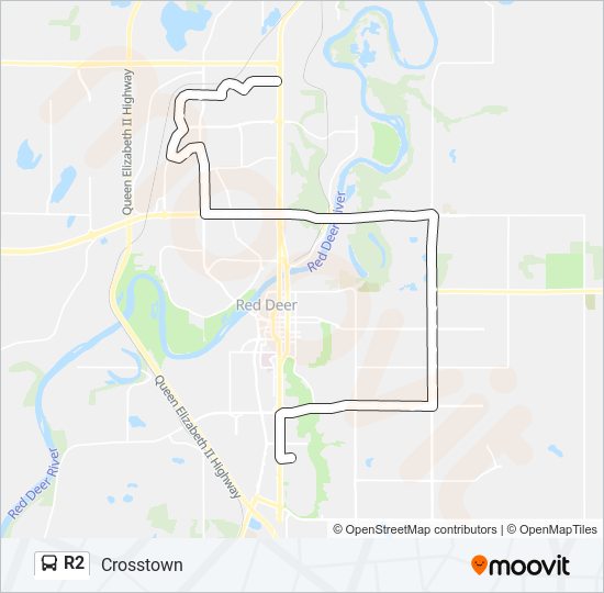 R2 bus Line Map