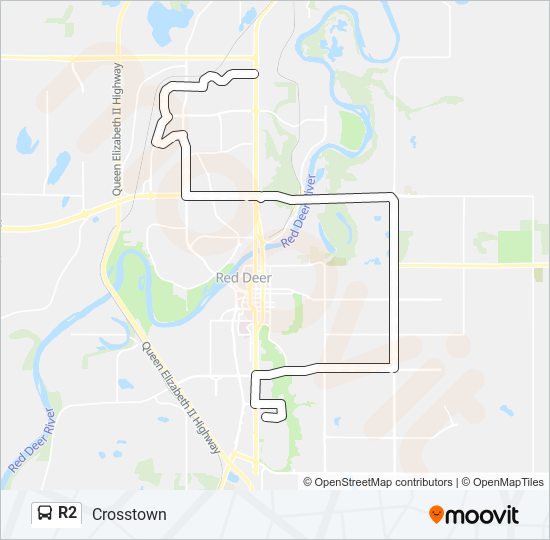 R2 bus Line Map