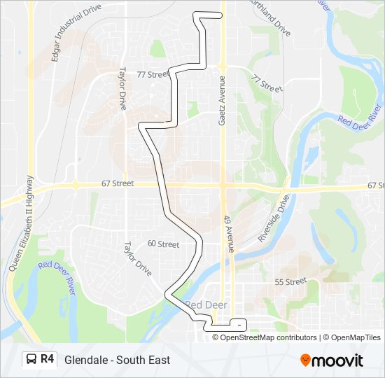 R4 bus Line Map