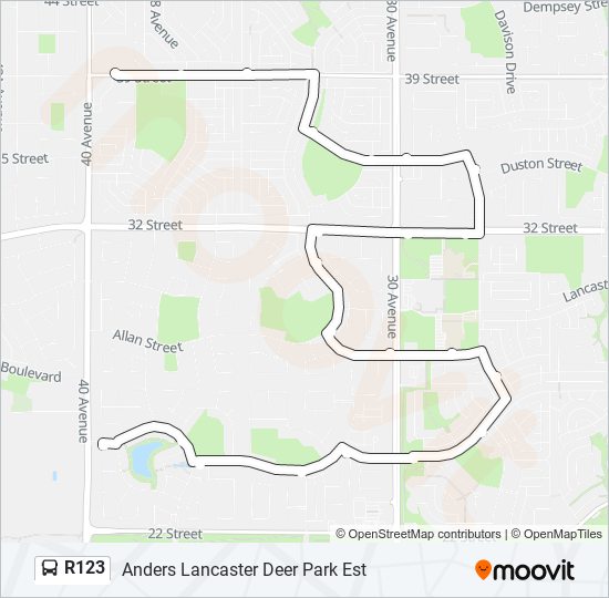 R123 bus Line Map