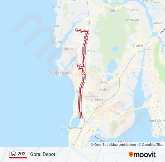 202 Bus Line Map
