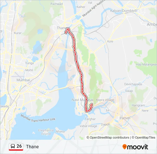 26 Bus Line Map