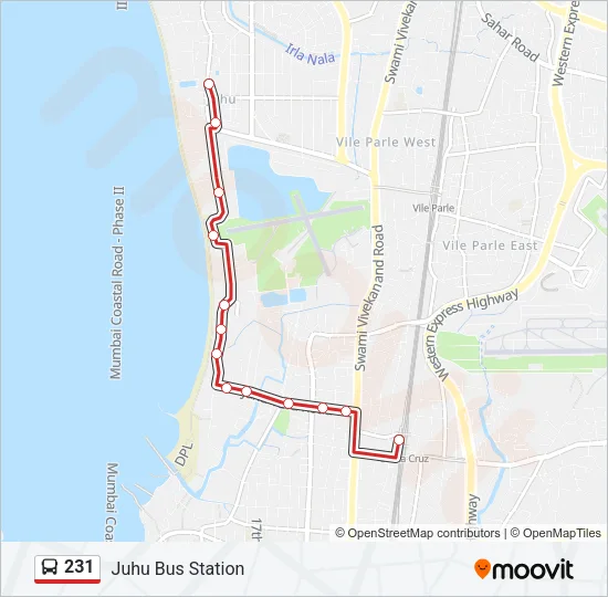 231 Bus Line Map