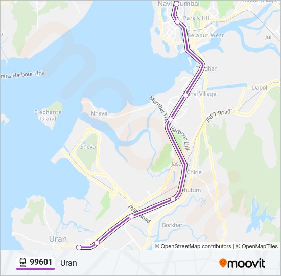 99601 train Line Map