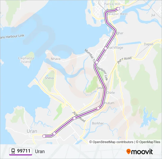 99711 Train Line Map