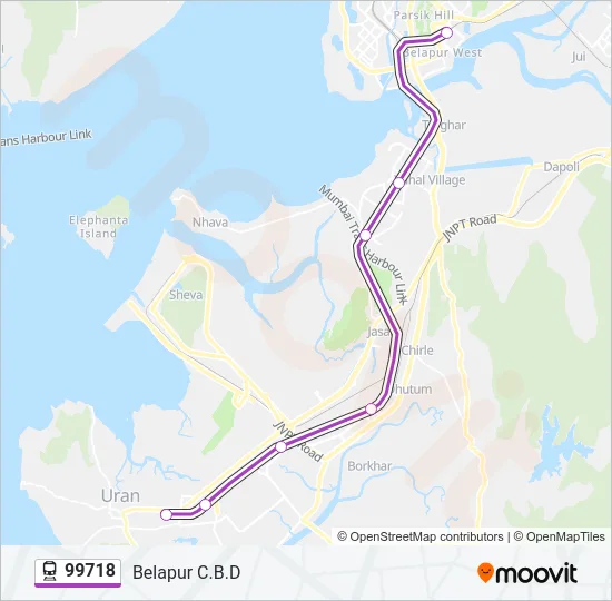 99718 Train Line Map