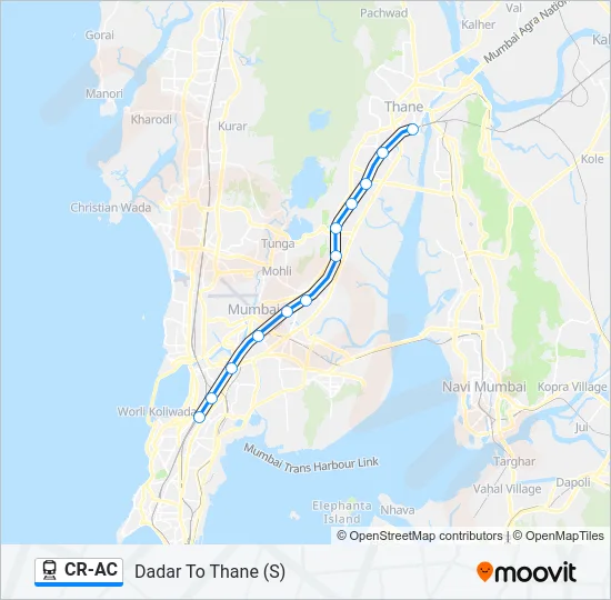 CR-AC Train Line Map