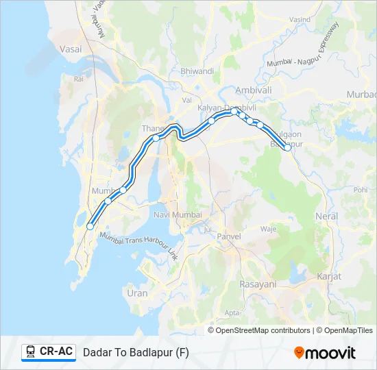 CR-AC Train Line Map