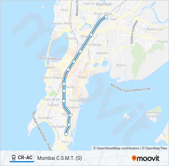 CR-AC Train Line Map