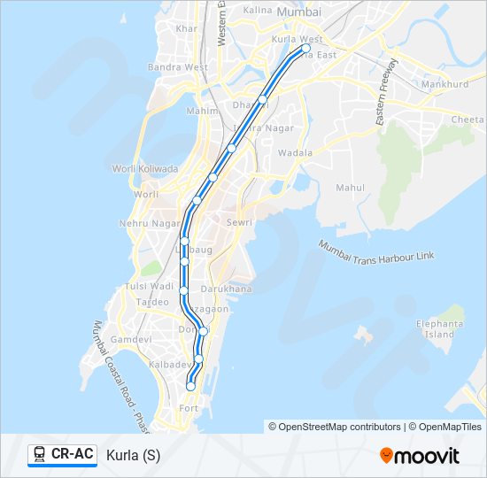 CR-AC train Line Map