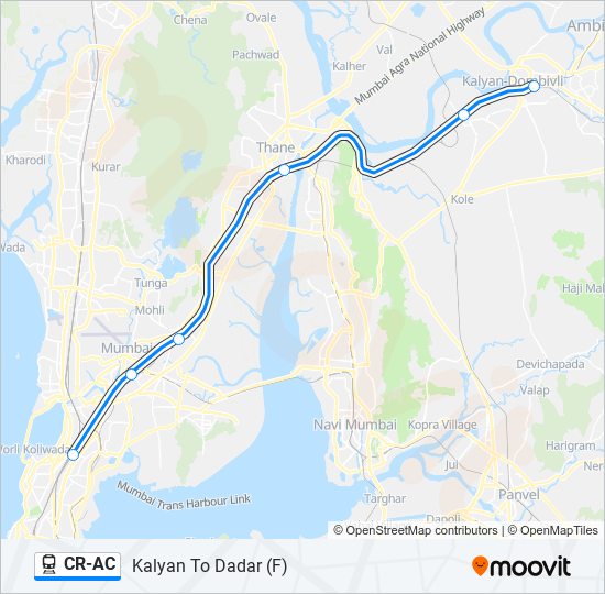 CR-AC train Line Map