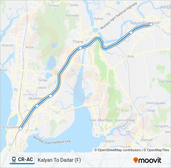 CR-AC Train Line Map