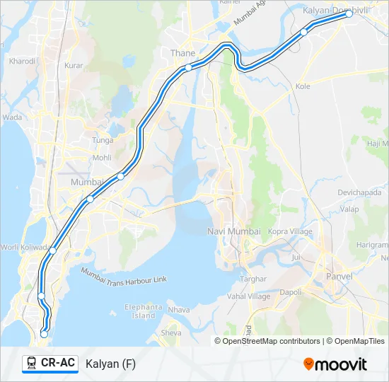 CR-AC Train Line Map