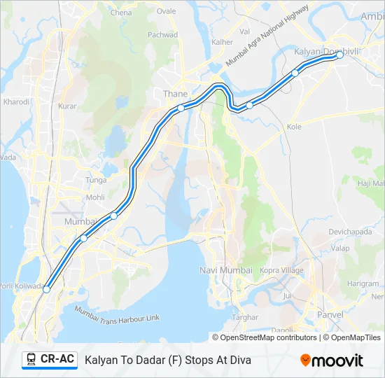 CR-AC Train Line Map
