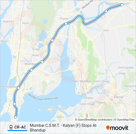 CR-AC Train Line Map