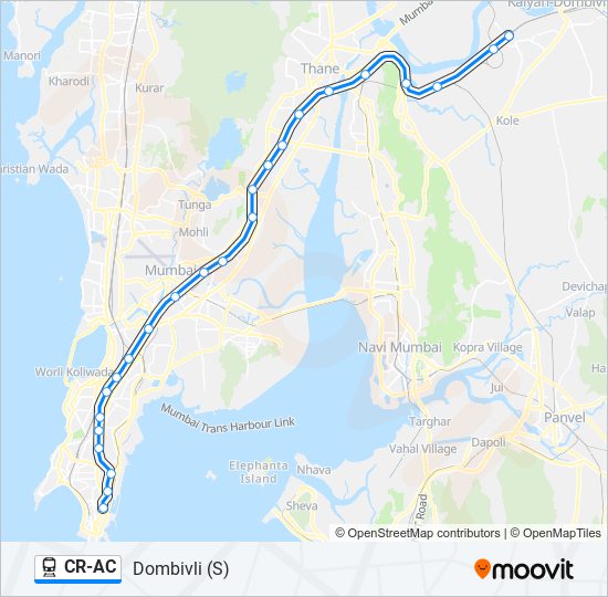 CR-AC train Line Map