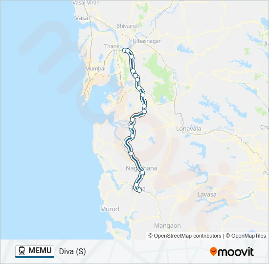 MEMU Train Line Map