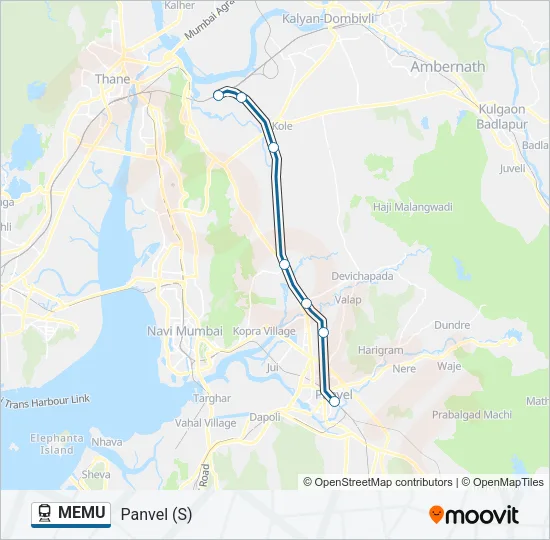 MEMU Train Line Map