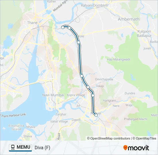 MEMU Train Line Map