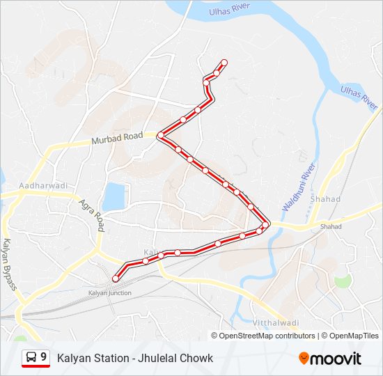 9 Bus Line Map