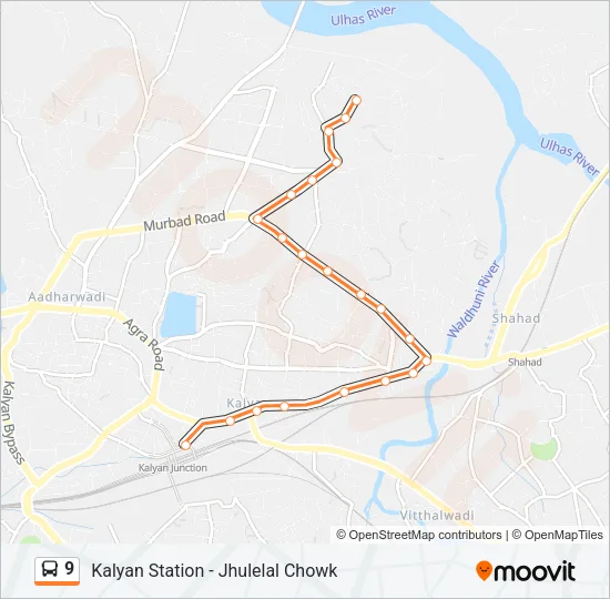 9 Bus Line Map