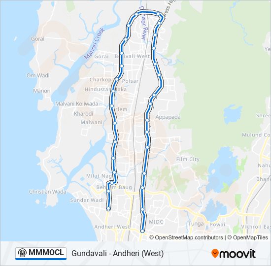 MMMOCL metro Line Map