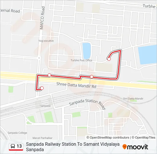 13 Bus Line Map