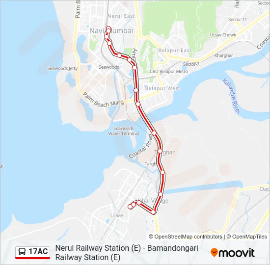 17AC Bus Line Map
