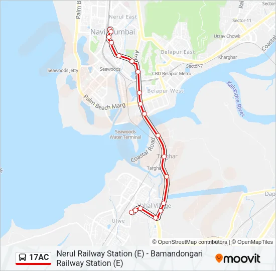 17AC Bus Line Map