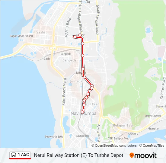 17AC Bus Line Map