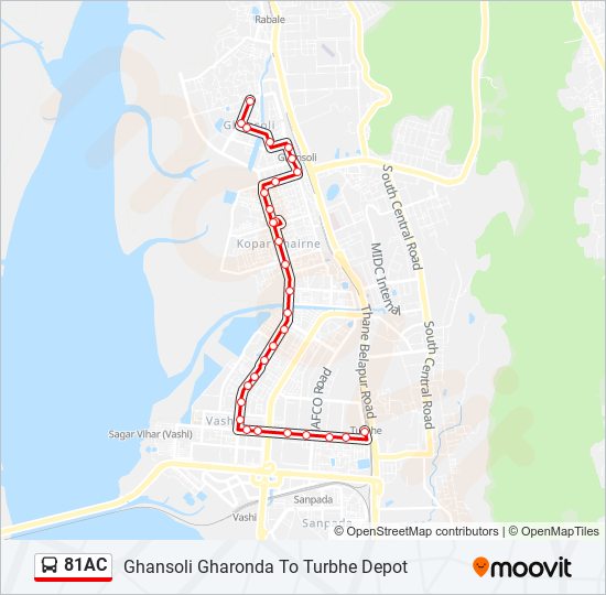 81AC bus Line Map