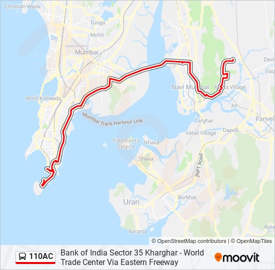 110AC bus Line Map